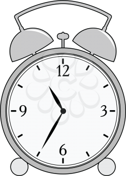 vector illustration of alarm clock