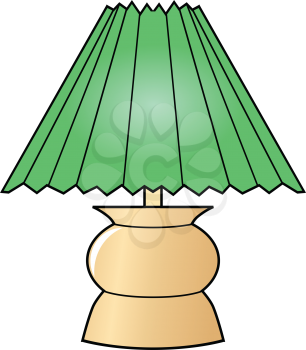 vector illustration of decorative lamp