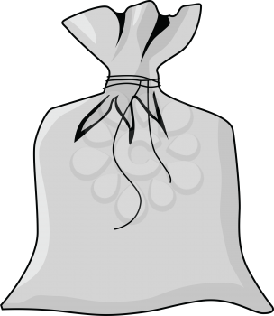 vector illustration of closed sack