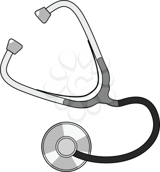 vector illustration of stethoscope, medical tool