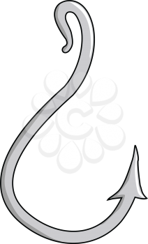 vector illustration of fishing hook