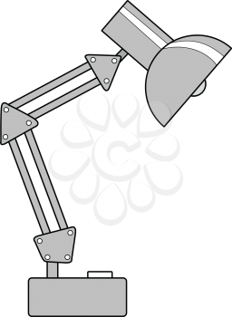 vector illustration of table lamp