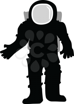 silhouette of astronaut