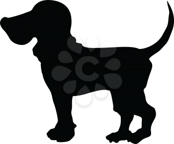 silhouette of beagle