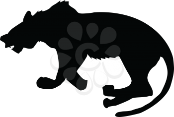 silhouette of panther