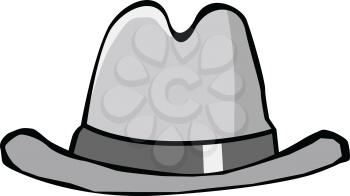 vector illustration of classical hat