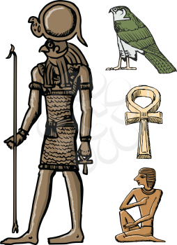 Motive of Ancient Egypt, stylish, vector images