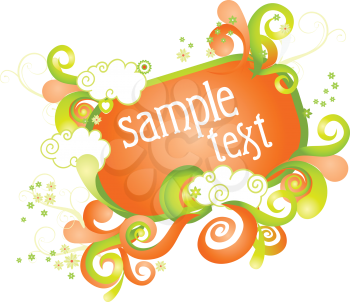 Royalty Free Clipart Image of a Card Template