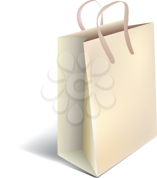 Royalty Free Clipart Image of a Paper Shopping Bag