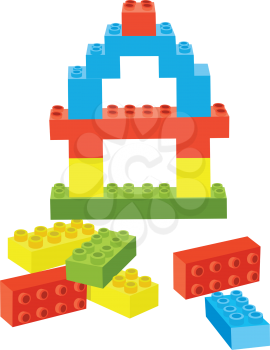 Royalty Free Clipart Image of Lego Toys