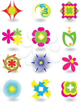 Royalty Free Clipart Image of a Set of Elements