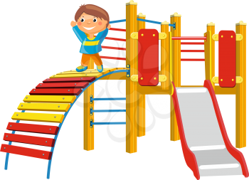 Playground for children. Vector Illustration 