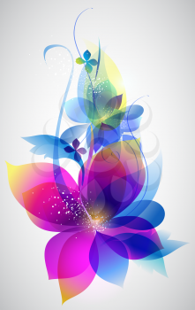 Vector beautiful flower background art for design