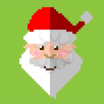 Christmas Santa. Santa pixel art