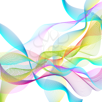 Abstract vector background for design, abstract vector waves. 