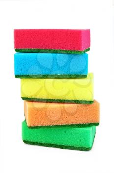 Royalty Free Photo of a Stack of Sponges