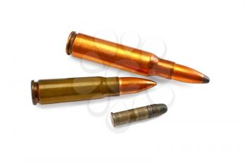 Royalty Free Clipart Image of Cartridges for Weapons