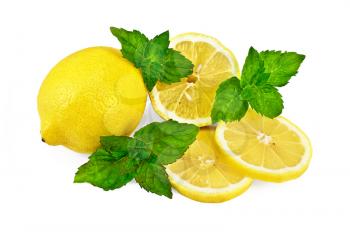 Royalty Free Photo of Lemon and Mint