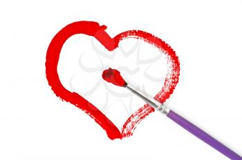 Royalty Free Photo of a Painted Heart