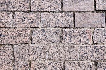 Texture of the treated rectangular brown granite tiles