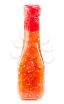 Royalty Free Photo of a Bottle of Chili Sauce
