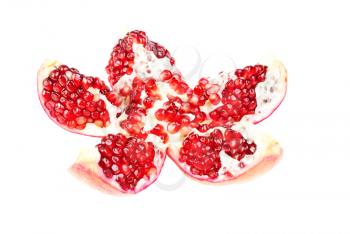 Royalty Free Photo of a Cut Pomegranate