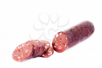 Royalty Free Photo of a Sliced Salami