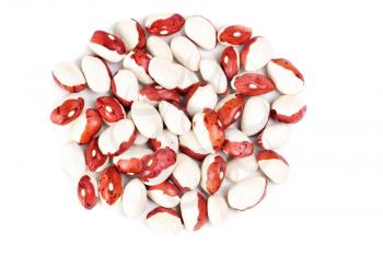 Haricot beans isolated  on  white  background