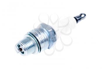 one new spark-plug isolated on the white background 