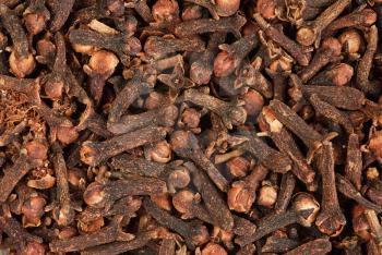 Cloves  (spice) close-up food background 
