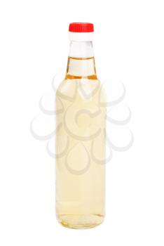 Vinegar bottles isolation on white background 

