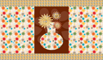 Royalty Free Clipart Image of a Quilt