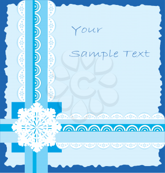 Royalty Free Clipart Image of a Winter Invitation