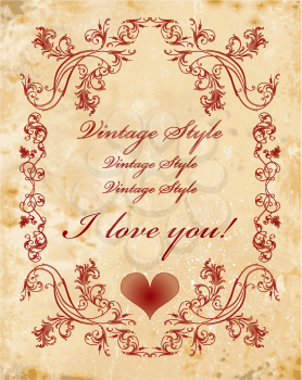 vinage valentines day card