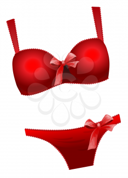 seductive red  lingerie collection
