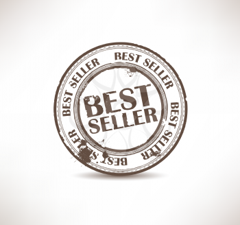 Royalty Free Clipart Image of a Best Seller Stamp