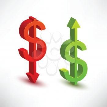 Royalty Free Clipart Image of an Exchange Rate Concept