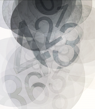 Royalty Free Clipart Image of a Number Background