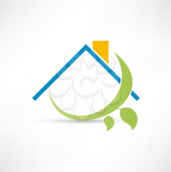 Royalty Free Clipart Image of a Home Icon