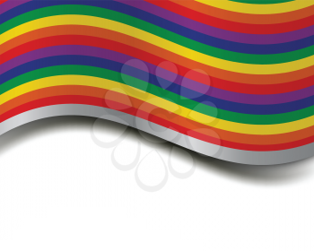 Royalty Free Clipart Image of an Abstract Rainbow Background