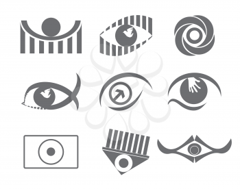 Royalty Free Clipart Image of Eye Designs