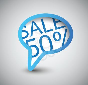 Royalty Free Clipart Image of a Sale Bubble