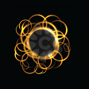 Royalty Free Clipart Image of an Abstract Circular Background