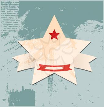 Royalty Free Clipart Image of a Retro Label