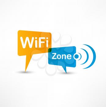 WiFi Zone speech bubbles