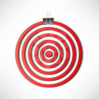 Red darts target