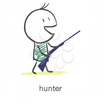 Cartoon hunter