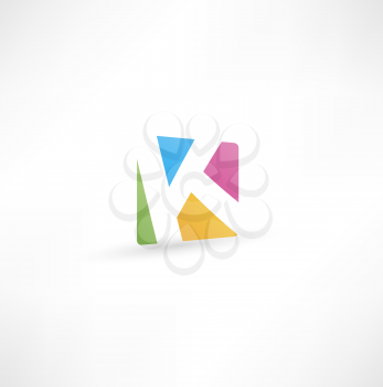  Abstract icon based on the letter K