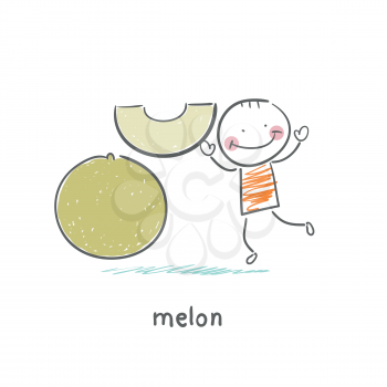 melon and man
