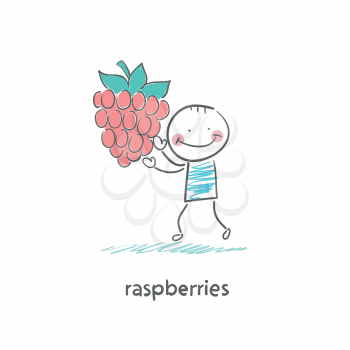 Raspberries and people
